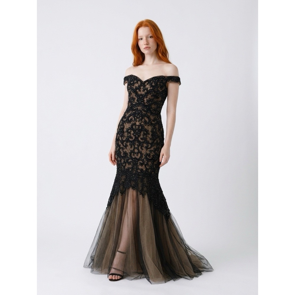 (20)Emprada.  Mermaid strapless Gown , Prom Wedding Formal Dress Size Small